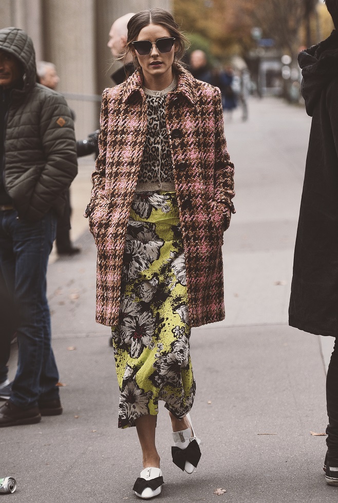 Olivia Palermo in wool coat