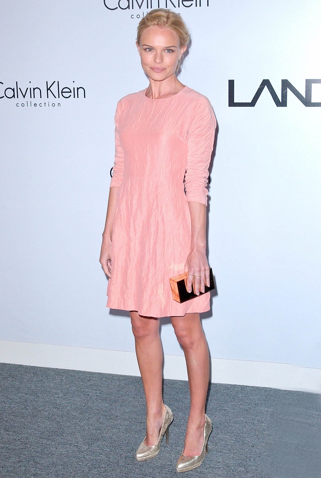 Kate Bosworth in pink lace dress