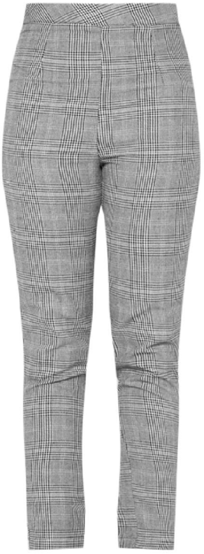 TALL GREY CHECKED PANTS