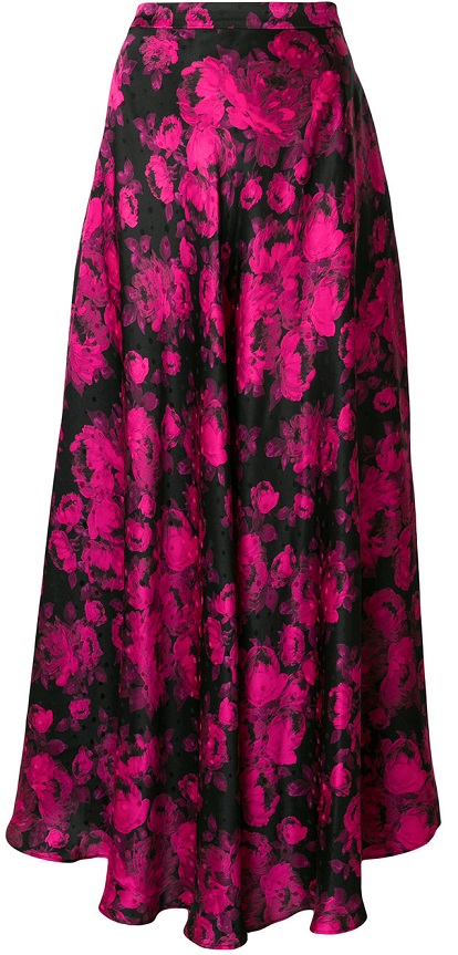 STELLA MCCARTNEY flared patterned maxi skirt