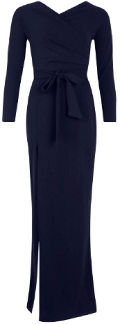 off the shoulder thigh split dress