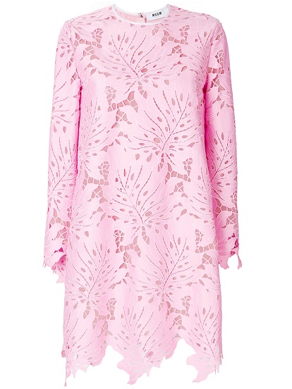 MSGM openwork lace dress