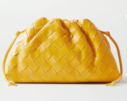 The Pouch small intrecciato leather clutch