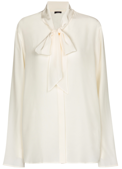 Branca silk crêpe blouse
