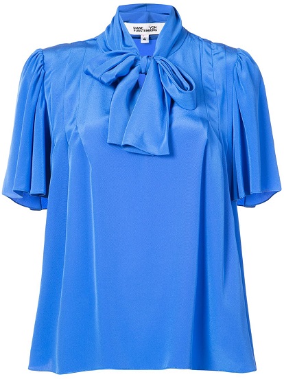 DVF DIANE VON FURSTENBERG pussy bow blouse