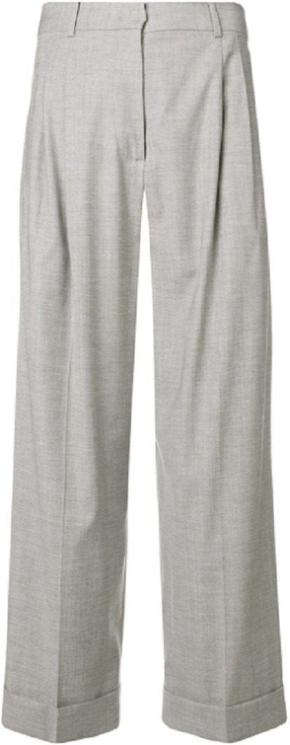 MAX MARA STUDIO cropped high waisted trousers