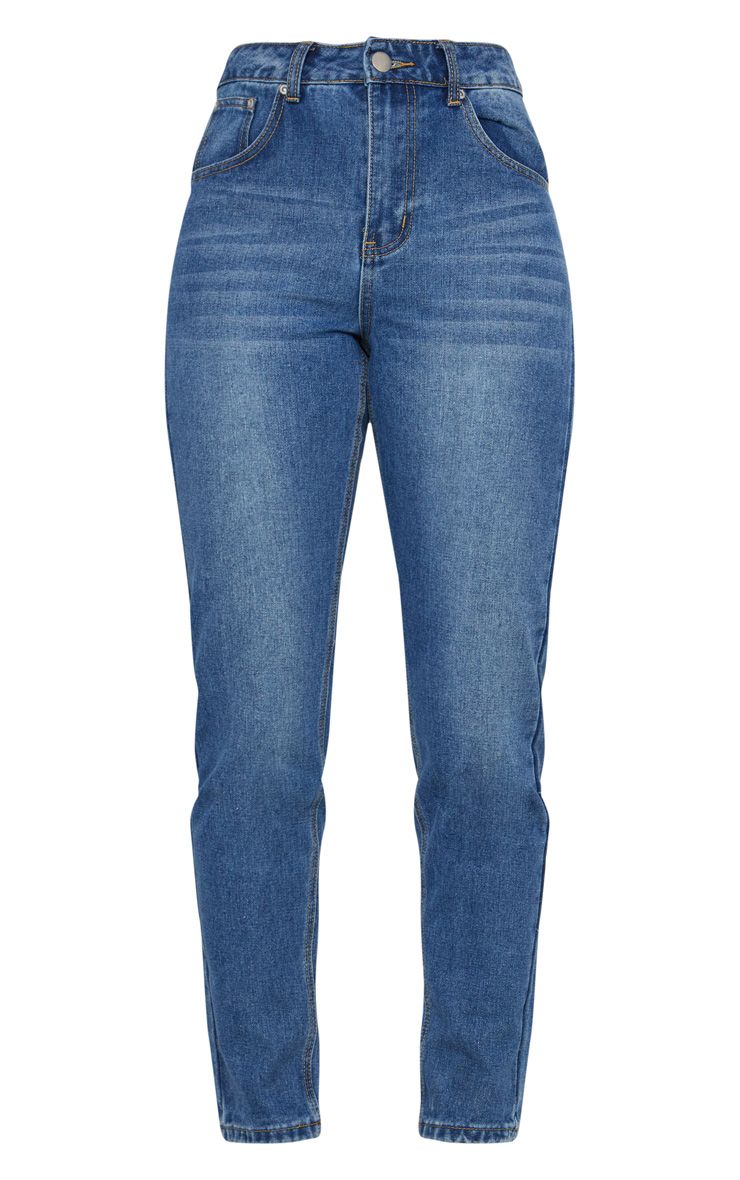 MID WASH BUM RIP MOM JEAN