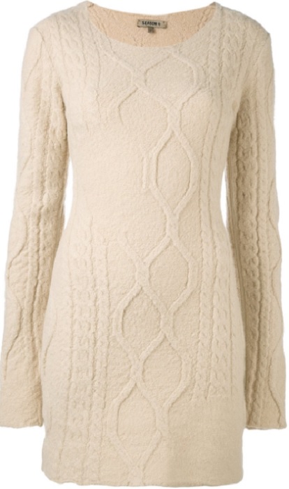 YEEZY long-sleeved knitted dress