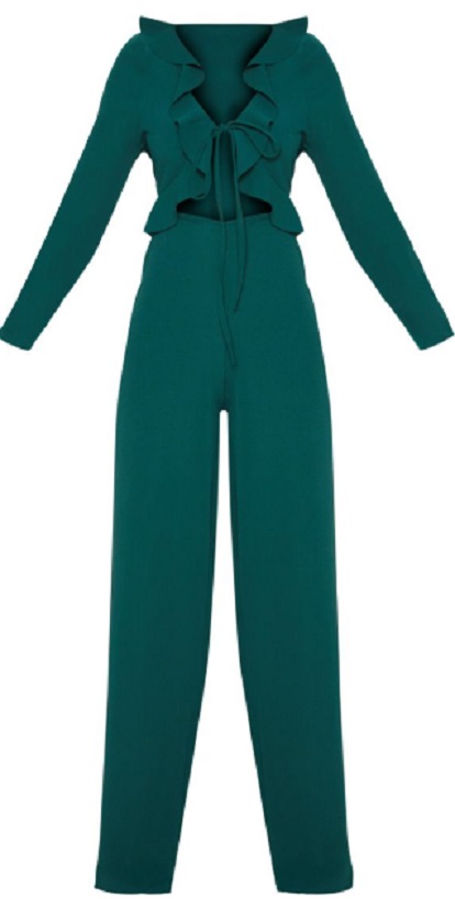 emerald green jumpsuit petite