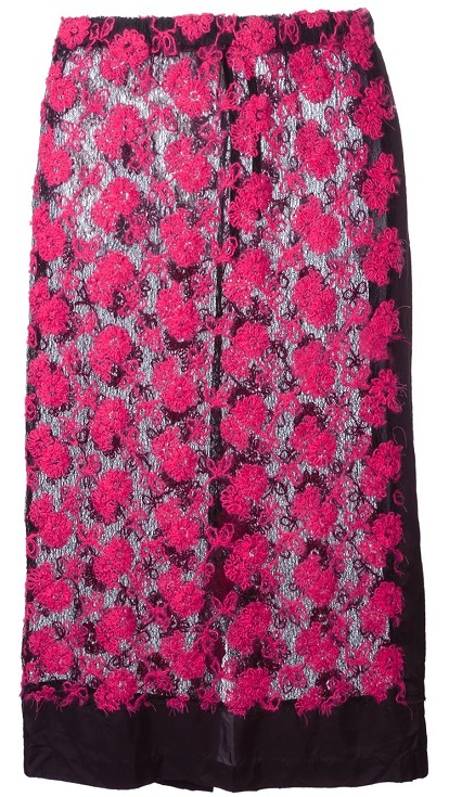 COMME DES GARÇONS VINTAGE sheer knit lace skirt