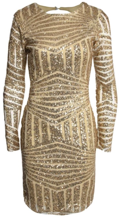 Boutique Sequin Open Back Bodycon Dress