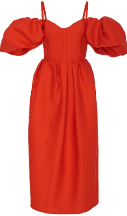 Rosie Assoulin Off-The-Shoulder Cotton Dress