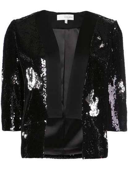 GALVAN sequin embellished cropped blazer